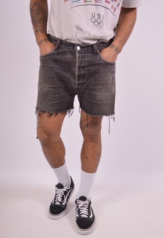 VINTAGE LEVI'S 501 DENIM SHORTS GREY