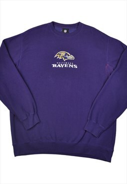 Vintage NFL Baltimore Ravens Sweater Purple Large