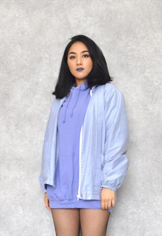VINTAGE 1990S SKY BLUE HARRINGTON JACKET