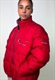 RED 90S HELLY HANSEN PUFFER JACKET COAT