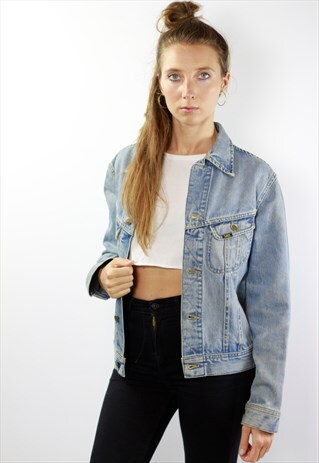LEE DENIM JACKET VINTAGE JEAN JACKET LEE GRUNGE