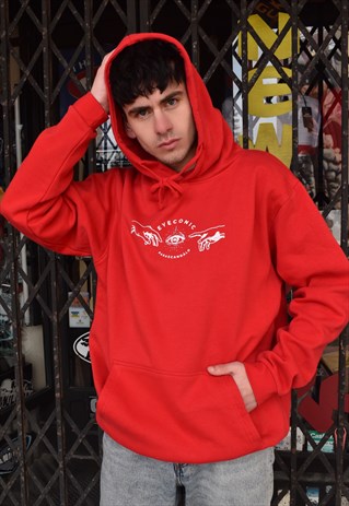 red sweatshirt asos