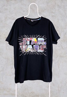 Vintage Official Star Wars T-Shirt Black XL