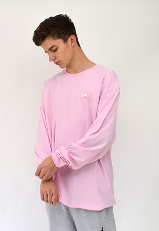G&G UNISEX BP L/S CUFFED GOOSE TEE