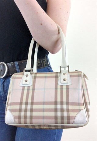 burberry pink nova check bag