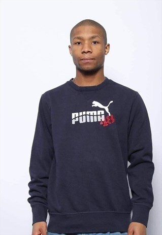 VINTAGE PUMA LOGO SWEATSHIRT BLUE