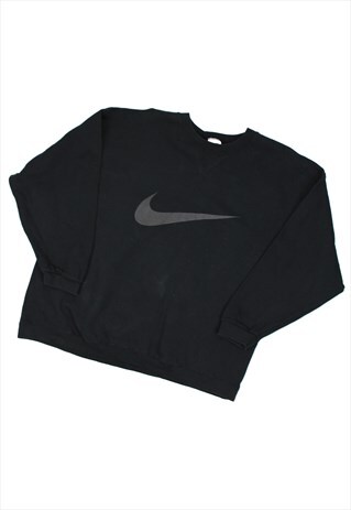 BLACK NIKE CENTRAL SWOOSH SWEATSHIRT