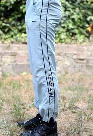 VINTAGE REEBOK GREY TRACKSUIT BOTTOMS JOGGERS