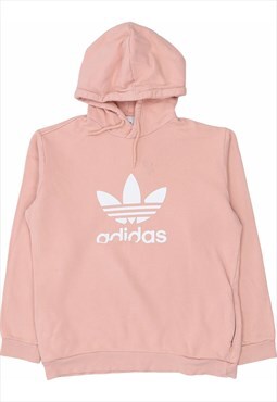 Adidas 90's Spellout Pullover Hoodie Medium Pink