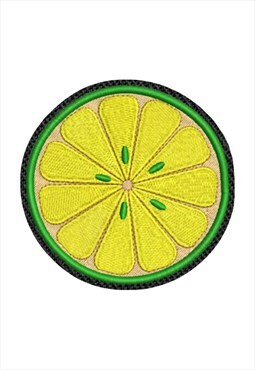 Embroidered Lemon iron on patch / sew on patch