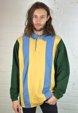 VINTAGE 90'S LONG-SLEEVED POLO SHIRT