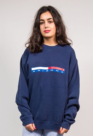 90'S VINTAGE NAVY BLUE ARIZONA USA SWEATSHIRT JUMPER