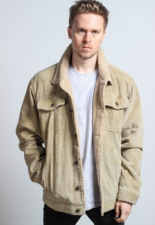 VINTAGE CORDUROY SHERPA JACKET