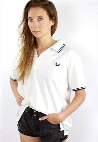 FRED PERRY SHIRT WHITE POLO SHIRT FRED PERRY TOP