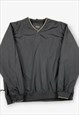 Vintage izod golf windbreaker jacket black xl BV18151