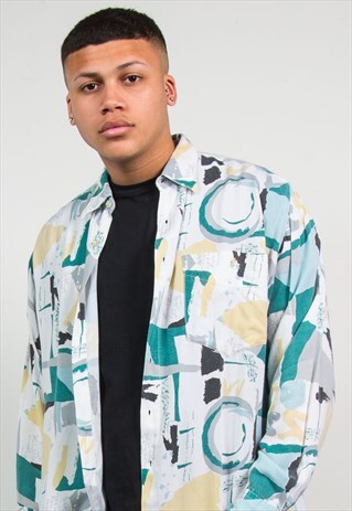 VINTAGE 90'S SHIRT PATTERNED