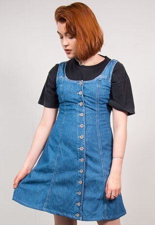 VINTAGE 90'S DENIM MINI DRESS