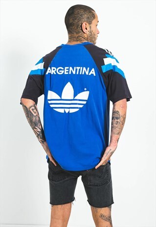 VINTAGE 80S RARE ADIDAS SPORT T-SHIRT / S3635