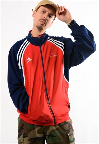 ADIDAS RED ADIDAS JACKET.