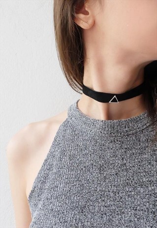 TRIANGLE STERLING SILVER CHOKER