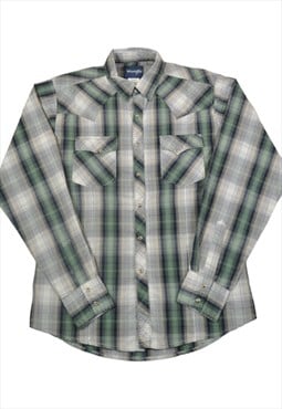 Vintage Wrangler Western Shirt Long Sleeved Medium