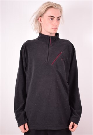NIKE MENS VINTAGE FLEECE JUMPER XL BLACK 90S