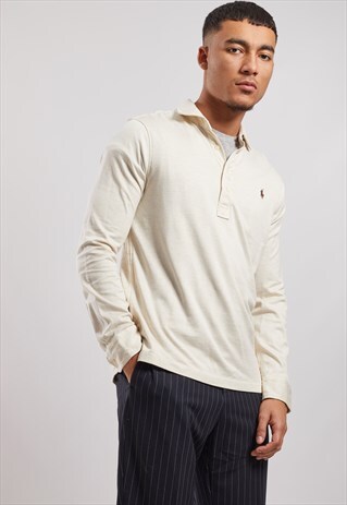 VINTAGE RALPH LAUREN LONG SLEEVE POLO TOP