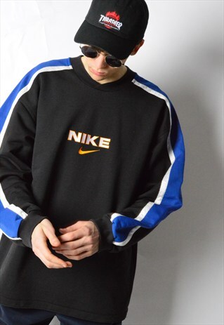 VINTAGE 90S BLACK NIKE SWEATSHIRT