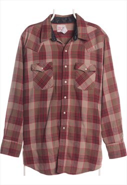 Vintage 90's Saddle King Western Shirt Lumber Jack Button Up