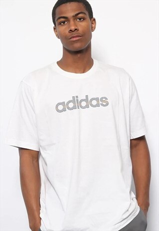 VINTAGE ADIDAS SPELLOUT T-SHIRT WHITE