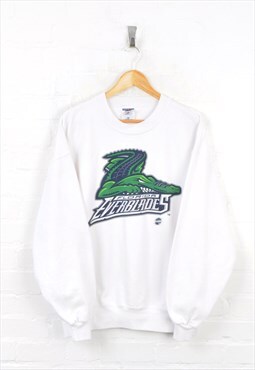 Vintage Florida Everblades Sweater White XL