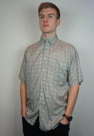 PURE SILK PATTERNED SHIRT