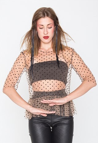 TULLE TOP DOTS