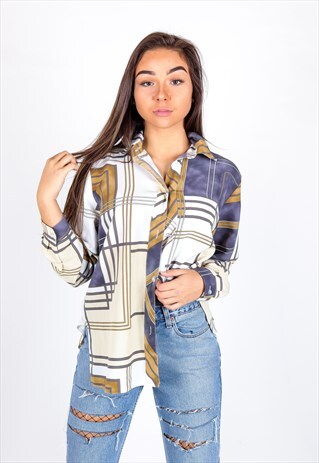 VINTAGE PATTERN SHIRT S1241