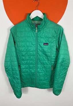 Patagonia Quilted Thin Puffer Jacket Green Size 8-10