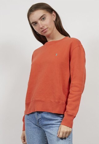 VINTAGE 90'S RALPH LAUREN ORANGE SWEATSHIRT