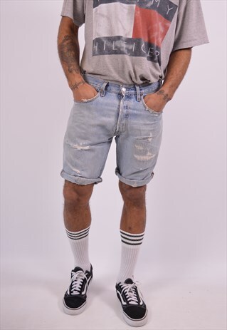 VINTAGE LEVI'S 501 DENIM SHORTS BLUE