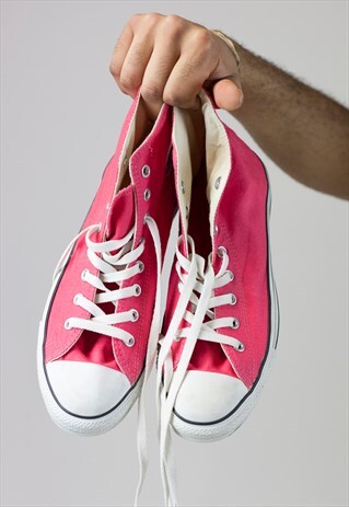 VINTAGE CONVERSE PINK HIGH-TOP TRAINERS