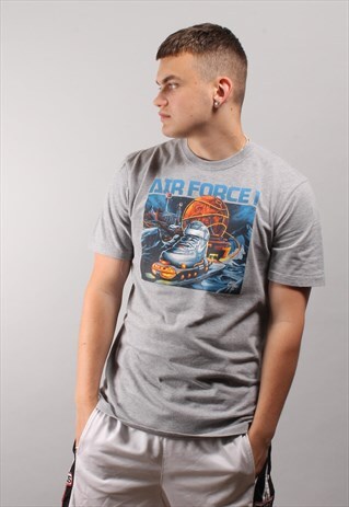VINTAGE NIKE AIR FORCE 1 GREY T-SHIRT
