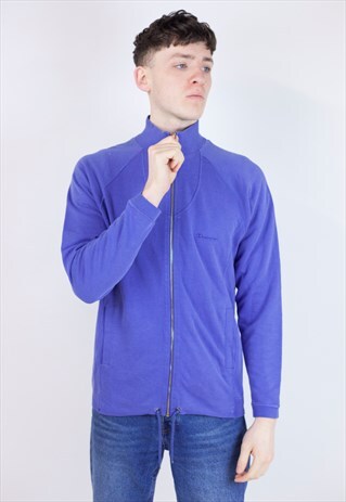 VINTAGE CHAMPION PURPLE ZIP-UP 90'S SWEATSHIRT