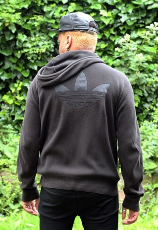 VINTAGE ADIDAS ORIGINALS LOGO ZIP HOODIE