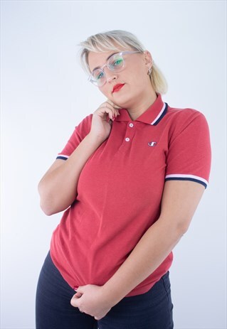 VINTAGE CHAMPION BASIC POLO SHIRT FOR WOMAN