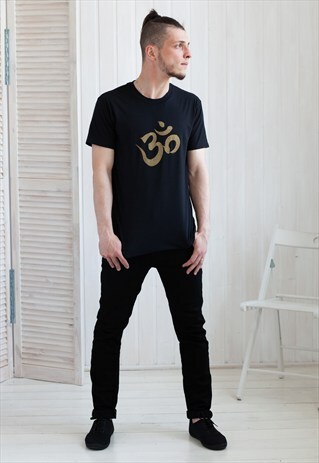 OM OHM AUM T SHIRT - BUDDHIST HINDU YOGA MEDITATION SHIRT