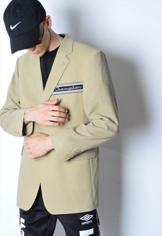REWORKED VINTAGE 90S BEIGE BLAZER X CHAMPION