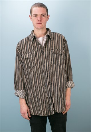 VINTAGE CORDUROY STRIPE SHIRT