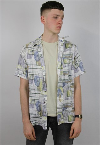 VINTAGE 90'S PATTERNED OVERSIZED SHIRT