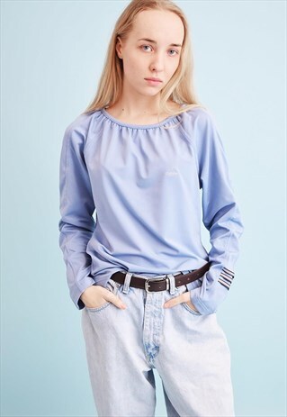 90'S RETRO ADIDAS PASTEL MINIMALIST SPORTS TOP BLOUSE
