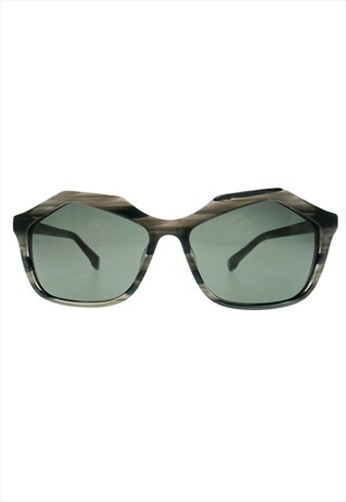 CREATIVE RETRO STYLE SUNGLASSES WITH GREY HORN TRENDY COLOR