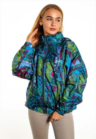 VINTAGE PATTERNED SHELL JACKET J1996