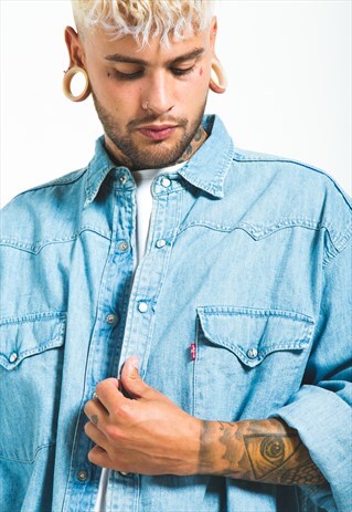 RETRO 80S LEVI'S DENIM SHIRT / S6431